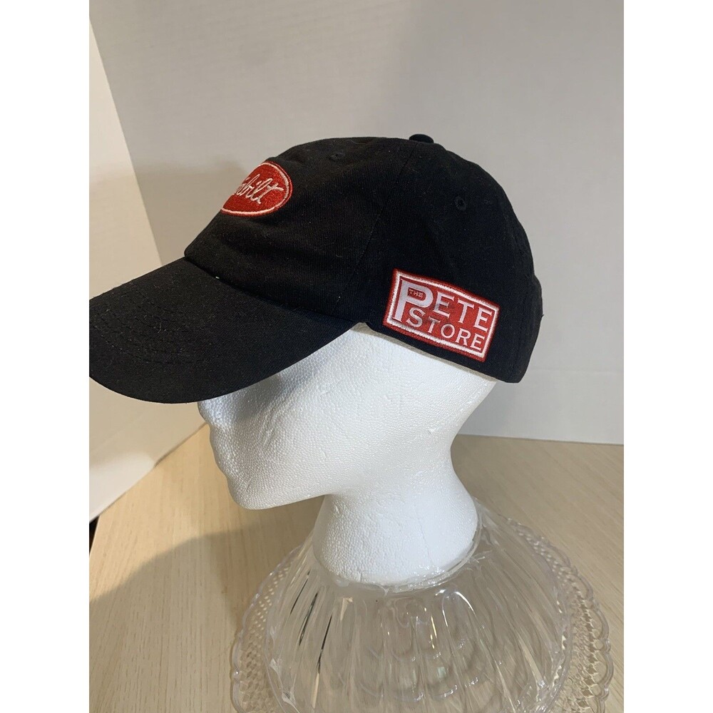 PETERBILT CAP- The Pete store- Adjustable back strap- Black/red Patch One Size